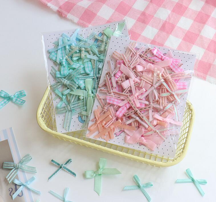 ★芸DIY デコパーツ★蝶結び飾り品★50個入り/点