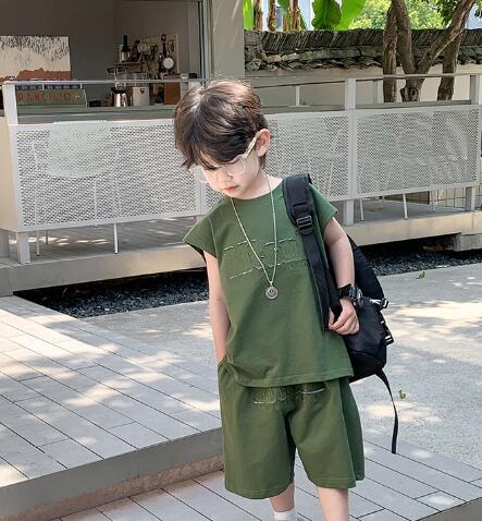 「2024」子供服★トップス+ズボン★セットアップ★韓国風子供服★2色★100-150CM