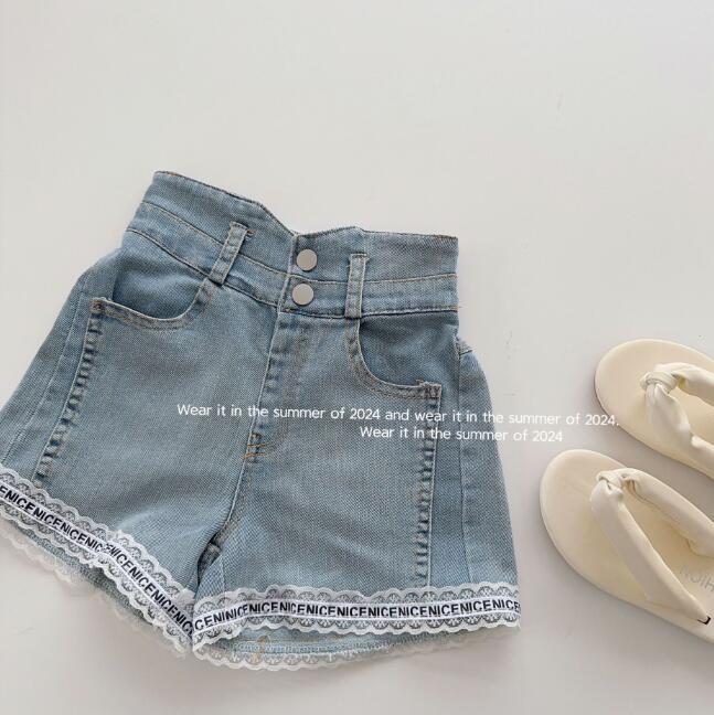 「2024」子供服★ボトムス★ジーンズ★ショートパンツ★キッズ女の子★90-140CM