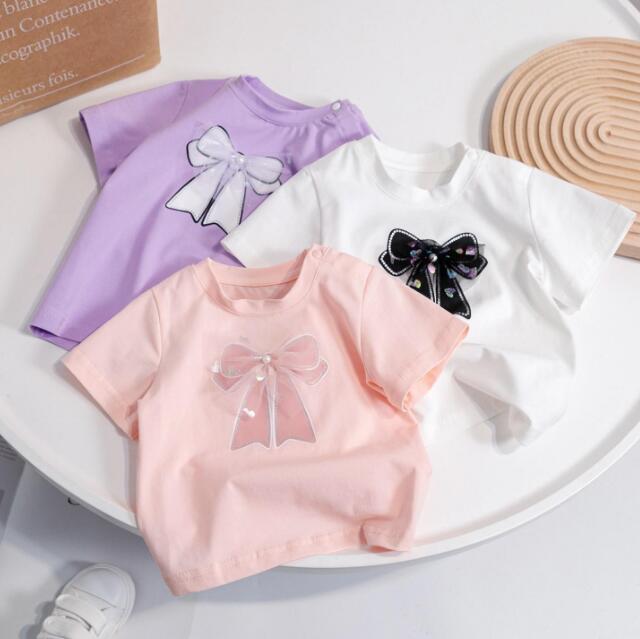 子供服★トップス★Tシャツ★キッズ女の子★韓国風子供服★3色★90-140CM