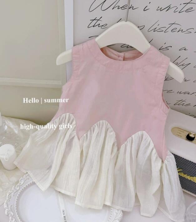 2024夏新品★子供服　ワンピース★90-140cm★2色