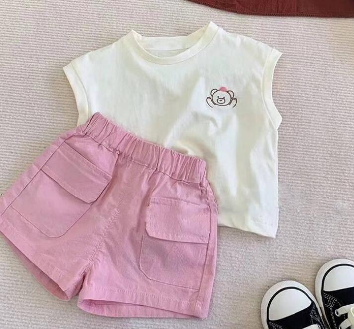 2024夏新品★子供服　トップス+ズボン　セット★80-130cm★