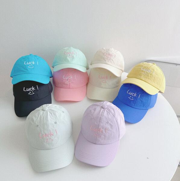 「2024」子供用★帽子★キャップ★キッズ★野球帽★韓国風★速乾★笑顔★9色