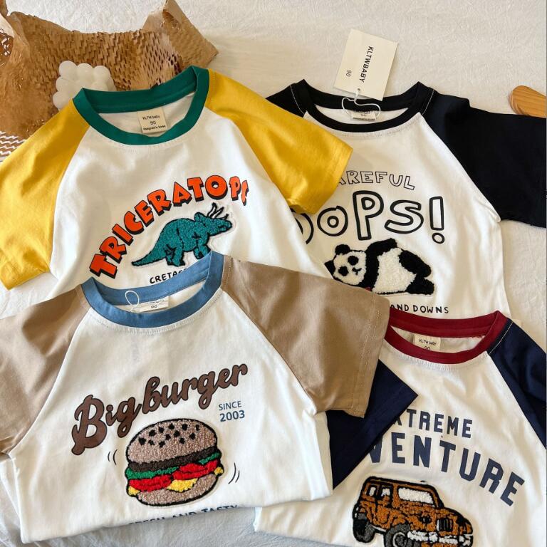 2024★夏新作★韓国風子供服★Tシャツ★4色90-140CM