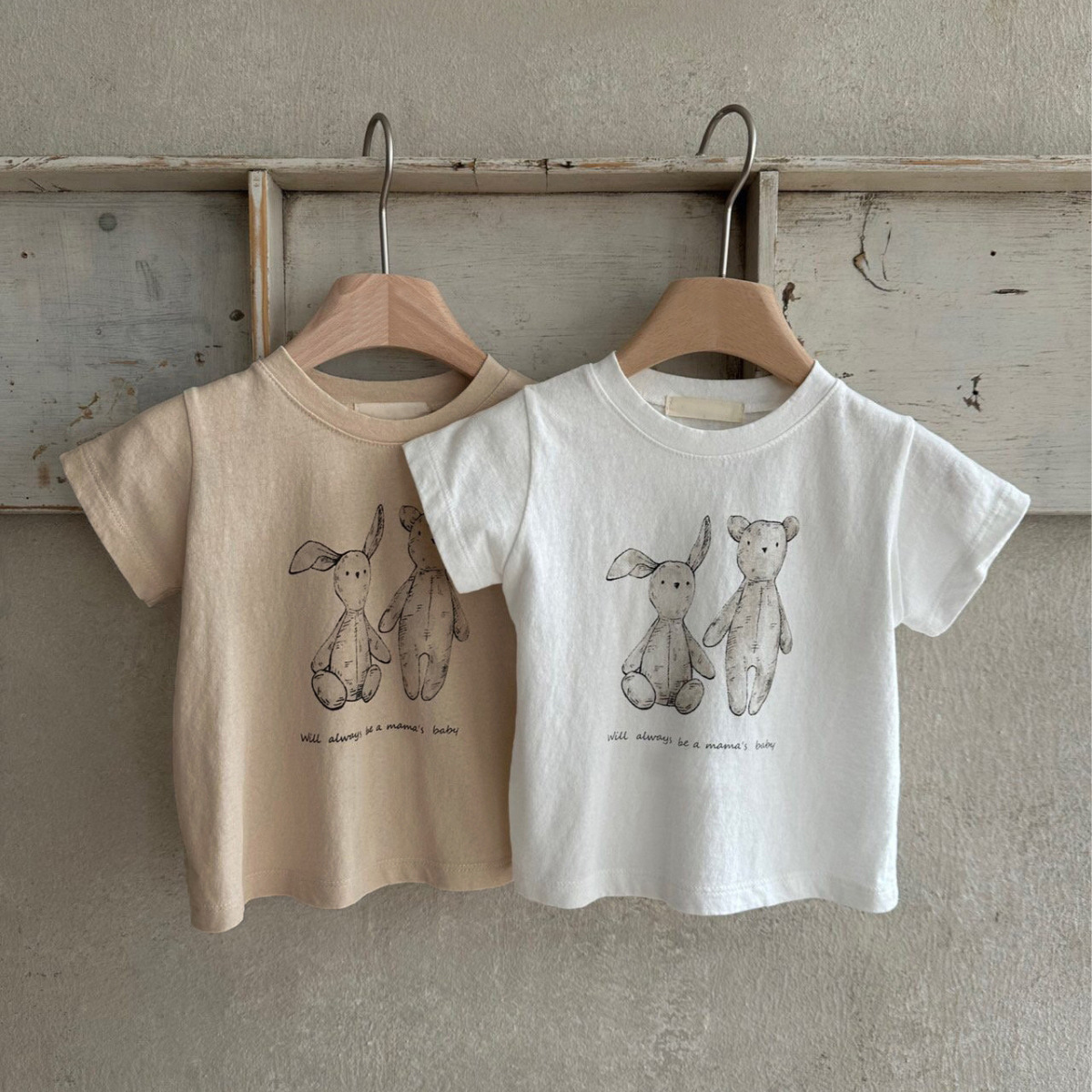 2024★夏新作★韓国風子供服★Tシャツ★2色73-100CM