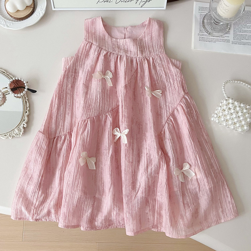 「2024」子供服★ワンピース★袖なし★韓国風子供服★90-140CM