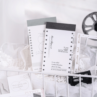 カフェ風 ペーパーノート 素材紙メモ紙 アンティーク シンプル タグ 30枚入