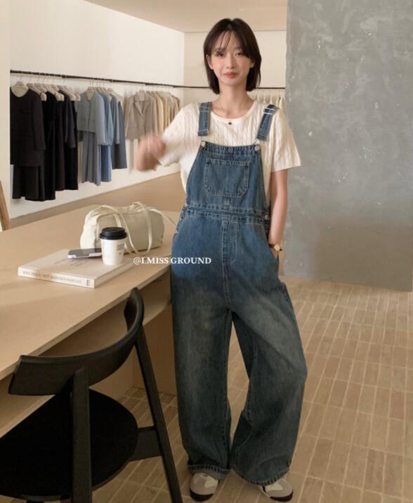 2024新型★レディース服　デニムサロペット★2色