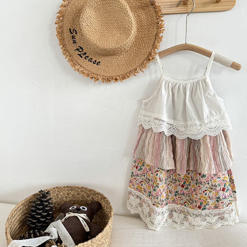 「2024」子供服★ワンピース★袖なし★韓国風子供服★90-140CM