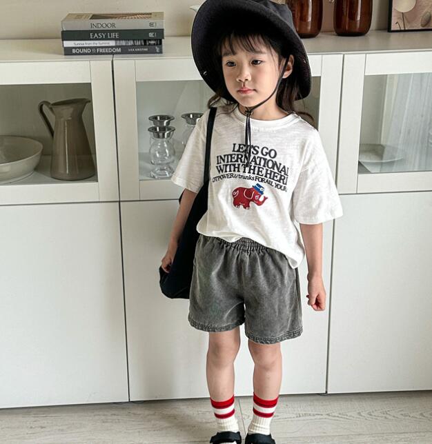 2024★夏新作★韓国風子供服★ショートズボン★80cm〜130cm 2色