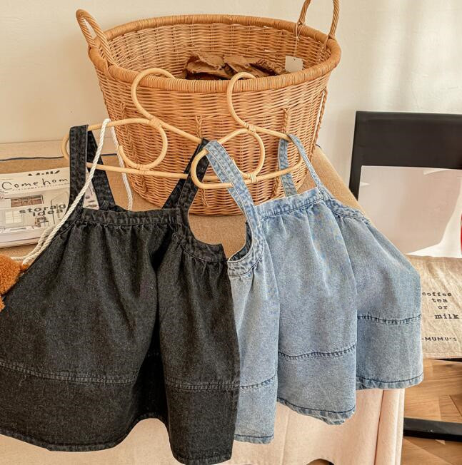 「2024」子供服★ワンピース★韓国風子供服★袖なし★2色80cm〜130cm