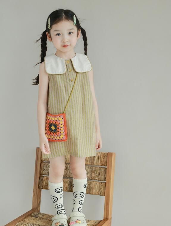 2024夏新品★子供服　ワンピース★90cm〜140cm 2色