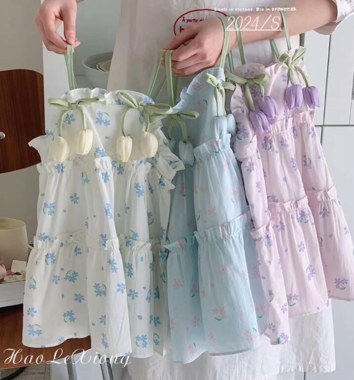 2024夏新品★子供服　ワンピース★90〜130 4色