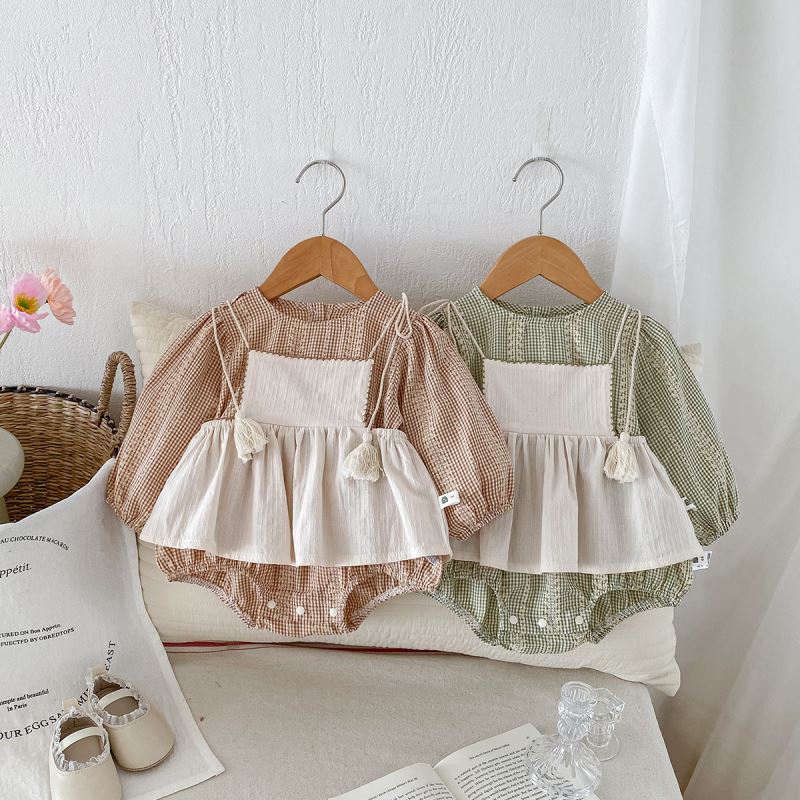 「2024」子供服★ロンパース★連体服★韓国風子供服★ベビー★2色66cm〜90cm