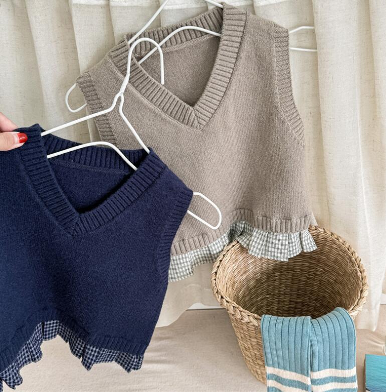 2024年秋新★子供服　ニットセーター★80cm〜130cm 2色