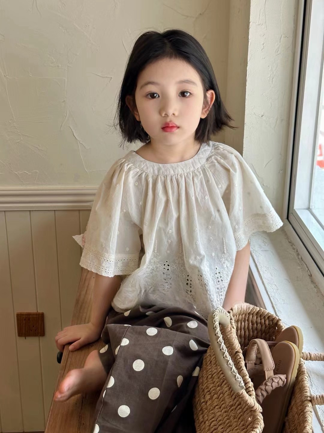 2024★夏新作★韓国風ベビー服★トップス★ズボン★100cm〜150cm 2色