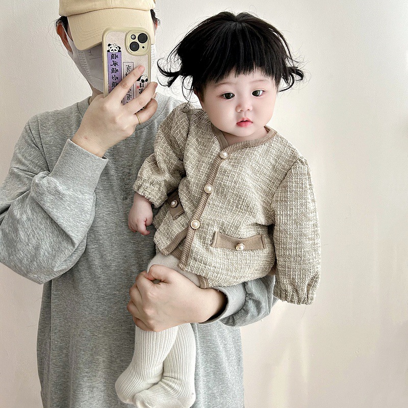 2024秋新品★子供服　コート+ズボン　セットアップ★66〜100 2色