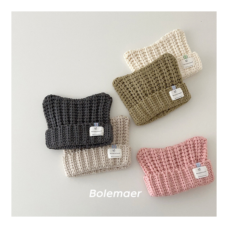 「2024」子供用★帽子★ニット帽子★キッズ★可愛い★6色