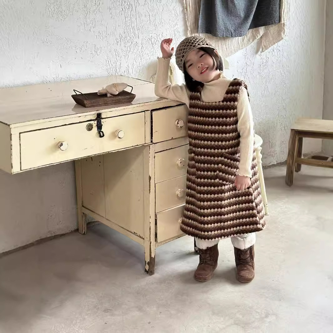 2024★秋冬新作★韓国風子供服★ワンピース★90cm〜140cm