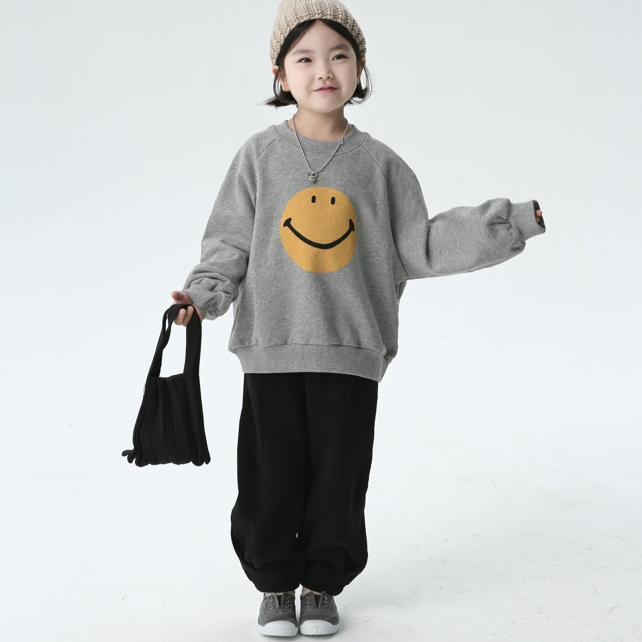 2024秋新作BO★子供服　トレーナー　トップス★90cm〜150cm 2色