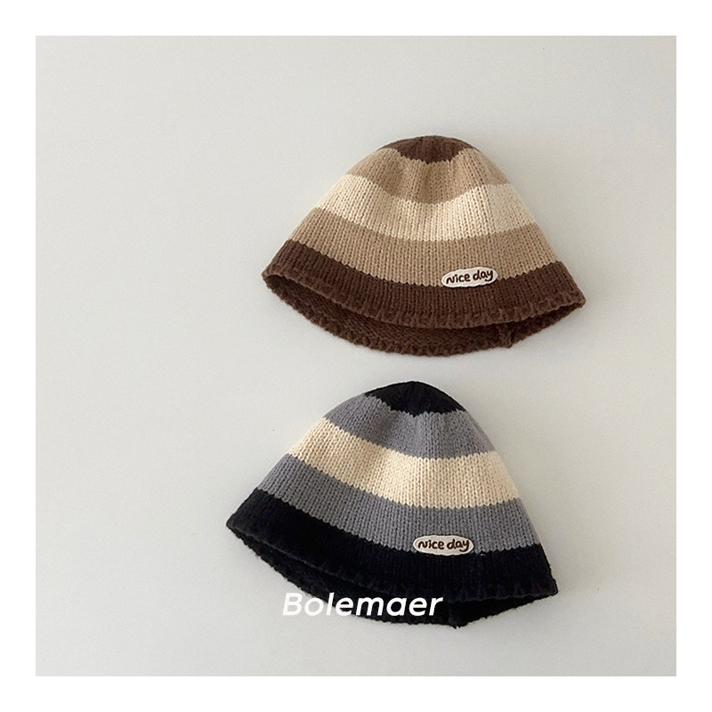 「2024」子供用★帽子★ニット帽子★キッズ★バケットハット★暖かい★2色