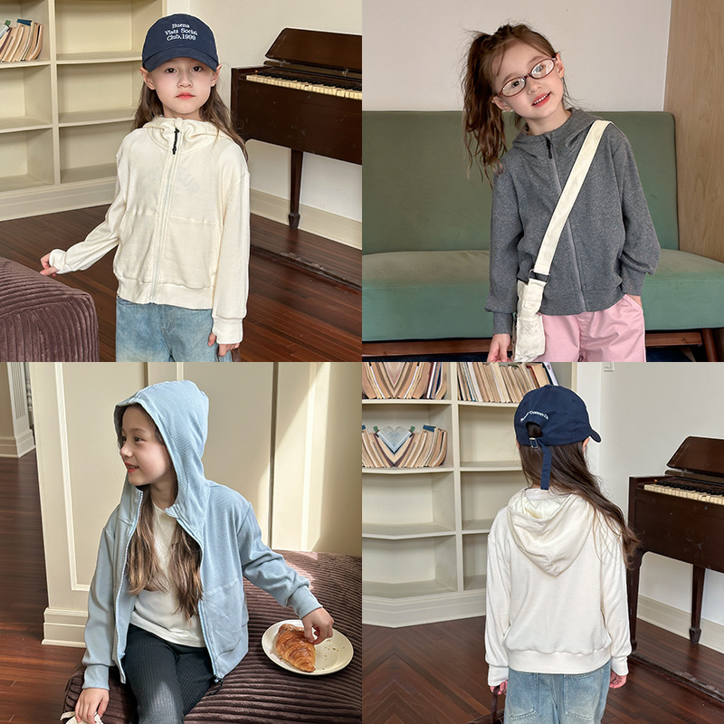 「2024」子供服★トップス★パーカー★韓国風子供服★3色90cm〜150cm