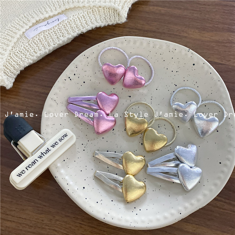 2024年新品★子供髪飾り　アクセサリー　ヘアビン&ヘアゴム★3色