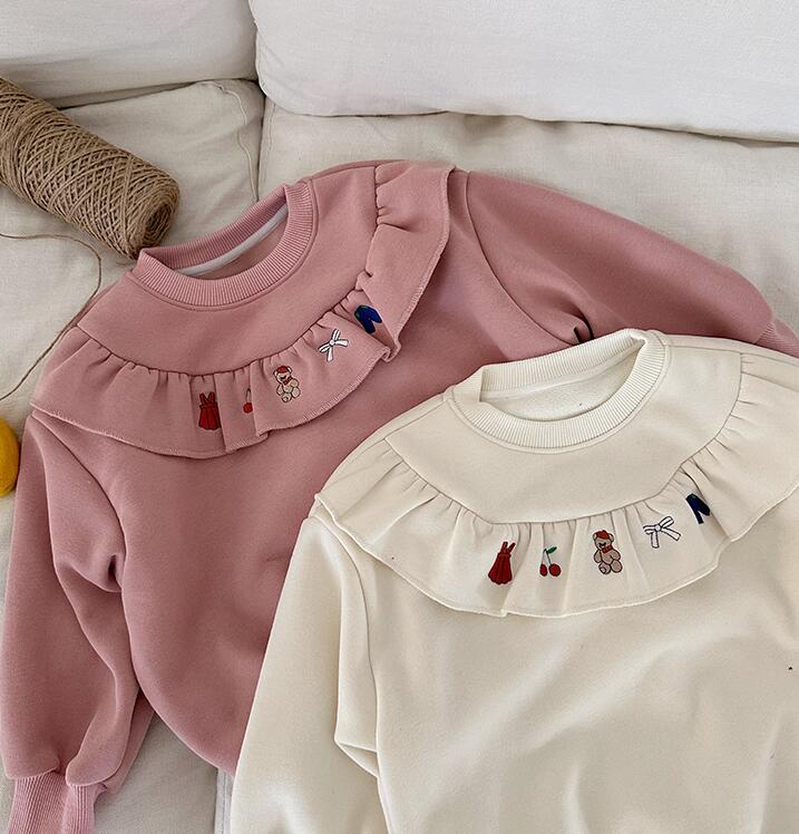 2024秋冬新品ZXR★子供服　トップス　裏起毛★90cm〜150cm 2色