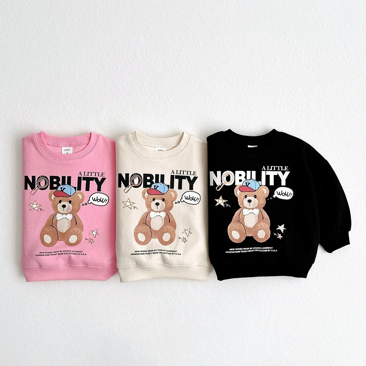 2024★秋冬新作★韓国風子供服★トレーナー★90cm〜140cm 3色