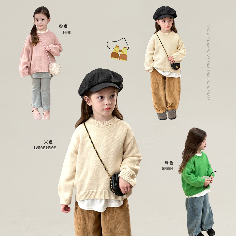 2024秋新品A★子供服　セーター★90cm〜160cm 3色