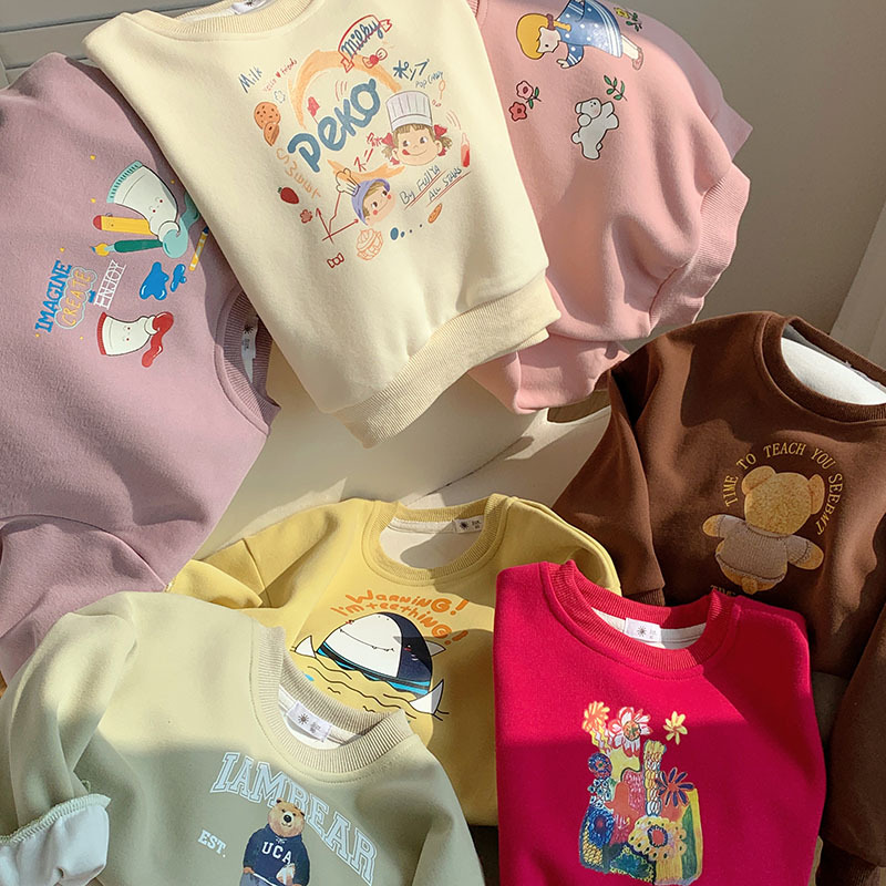 2024★秋冬新作★韓国風子供服★トレーナー★90cm〜150cm 9色