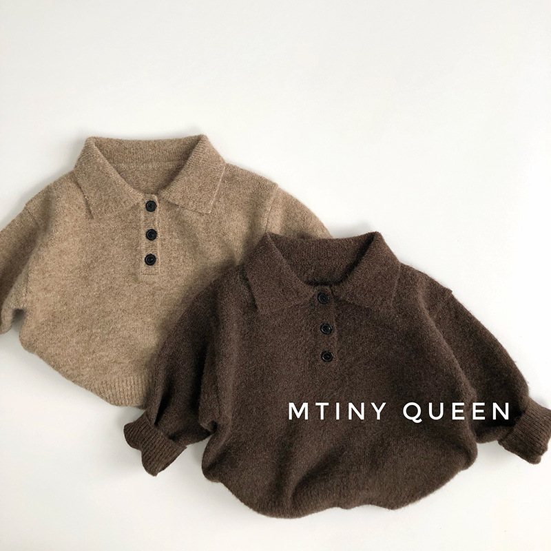 「2024」子供服★トップス★ニット★セーター★韓国風子供服★2色80cm〜130cm