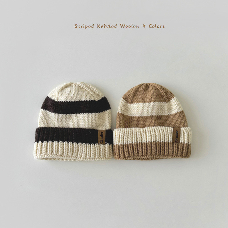 「2024」子供用★帽子★防寒★ニット帽子★キッズ★暖かい★4色