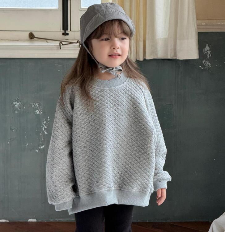 2024秋冬新品J★子供服　トレーナー　トップス★90cm〜140cm 2色