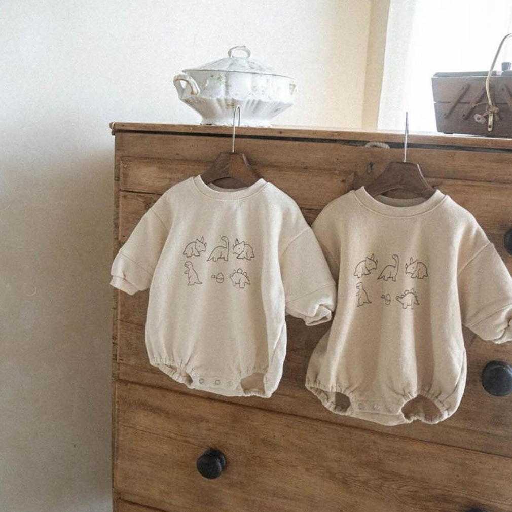 2024★春秋新作★韓国風ベビー服★ロンパース★66cm〜90cm 2色