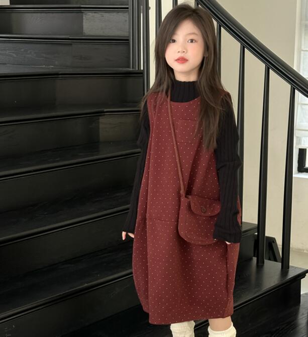 2024秋冬新品★子供服　ワンピース★100cm〜160cm 2色