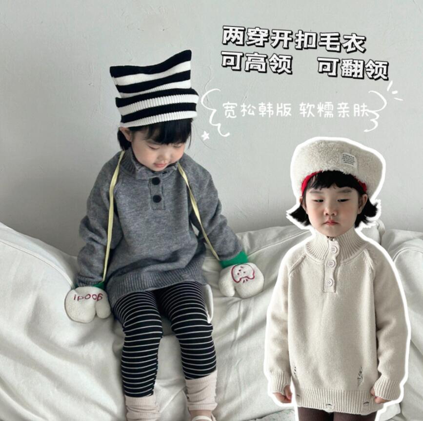 「2024」子供服★トップス★ニット★セーター★韓国風子供服★2色90cm〜130cm
