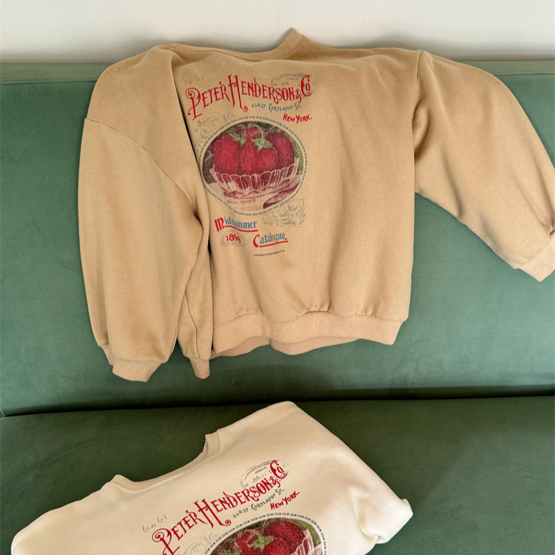 2024★秋冬新作★韓国風子供服★トレーナー★90cm〜140cm 2色