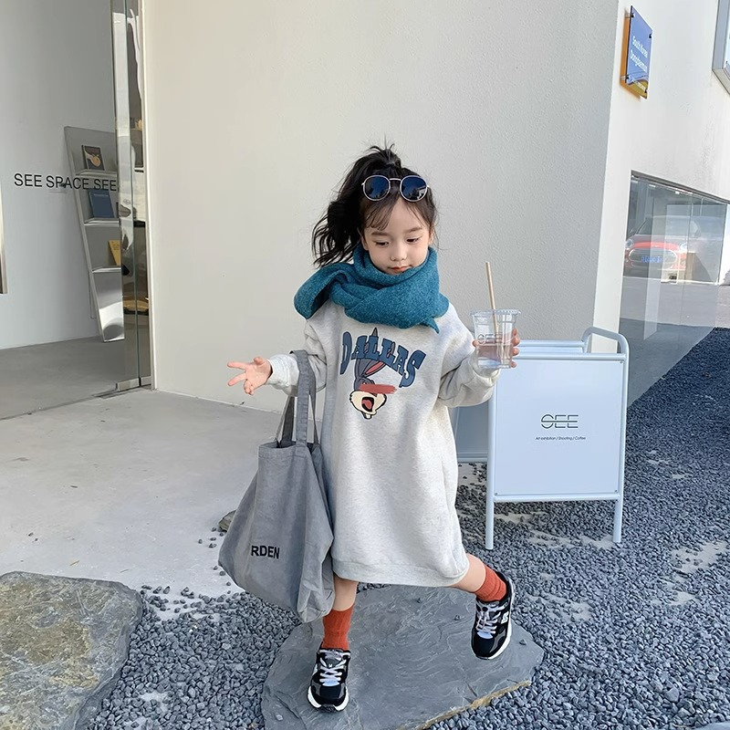 2024秋冬新品★子供服　ワンピース　裏起毛★90cm/100cm/110cm