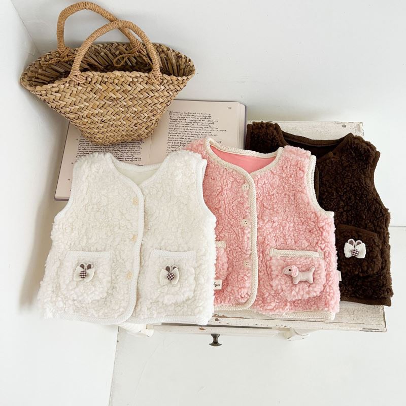 「2024」子供服★トップス★チョッキ★ベスト★韓国風子供服★3色66cm〜100cm