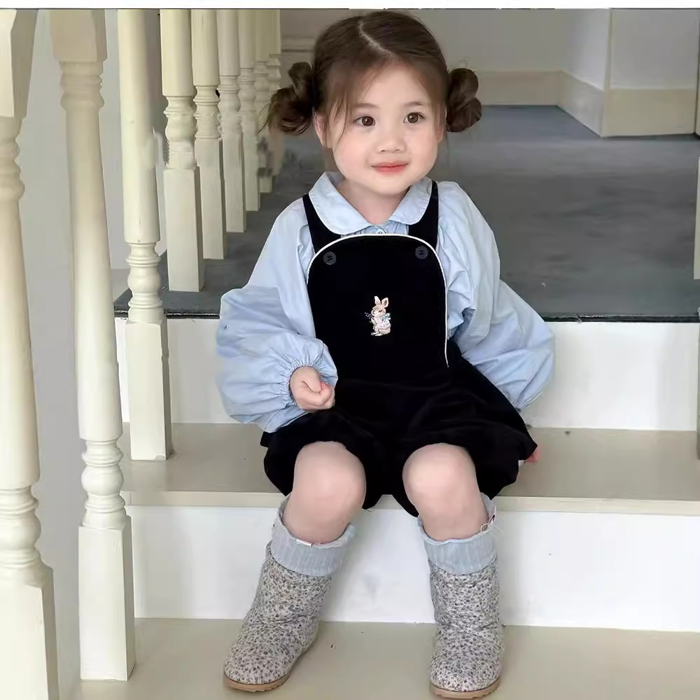 2024★春秋新作★韓国風子供服★トップス★サロペット★80cm〜130cm 2色