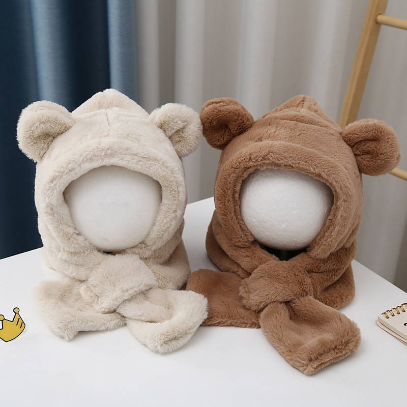 「2024」子供用★帽子&マフラー★耳カバー★ベビー★暖かい★4色