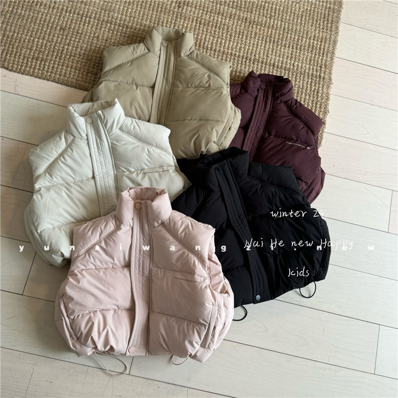2024秋冬新品★子供服 　ベストコート★80cm-120cm/各サイズ1枚ずつ 5色