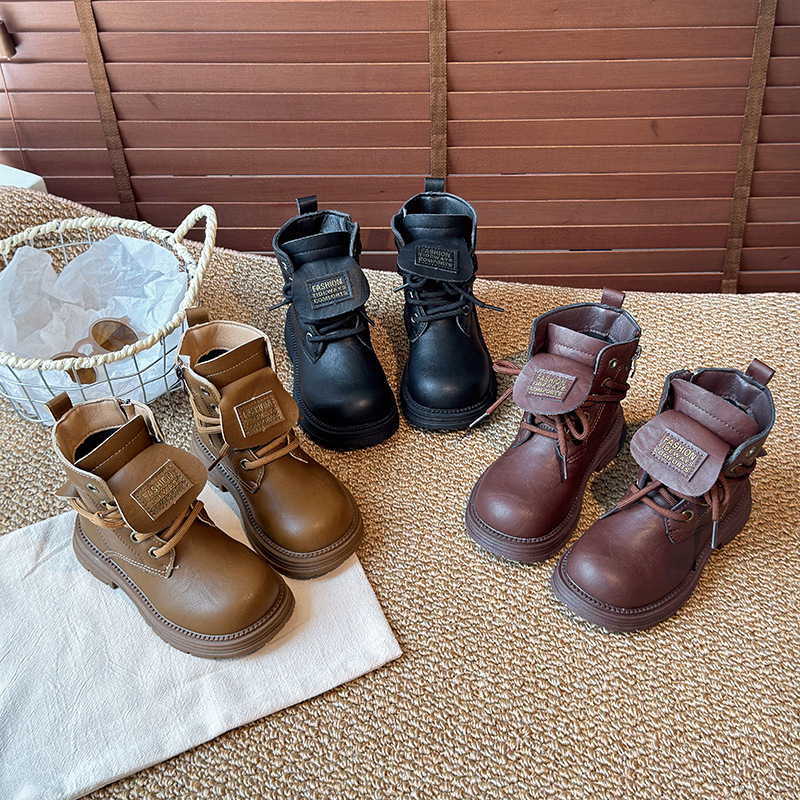 「2024」靴★子供靴★キッズ靴★シューズ★キッズ★ショートブーツ★3色26#〜36#