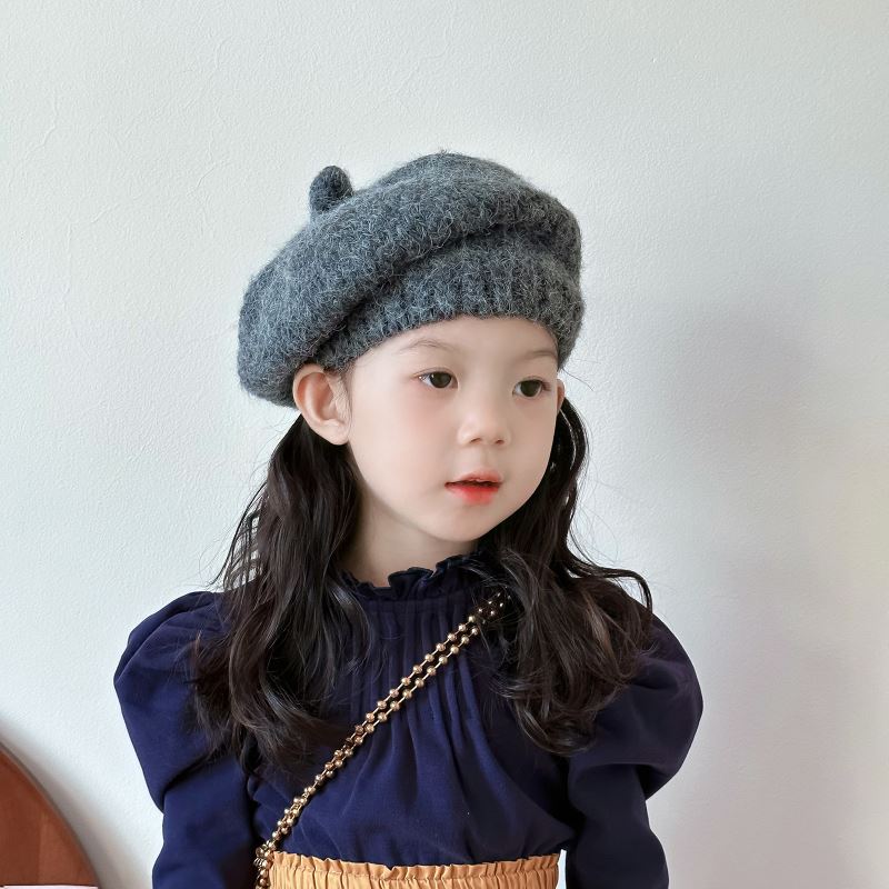 「2024」子供用★帽子★ニット★ベレー帽★キッズ★韓国風★14色