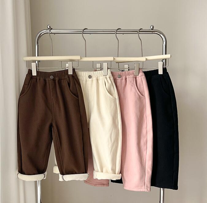 「2024」子供服★ズボン★ボトムス★裏起毛★韓国風子供服★4色90cm〜150cm