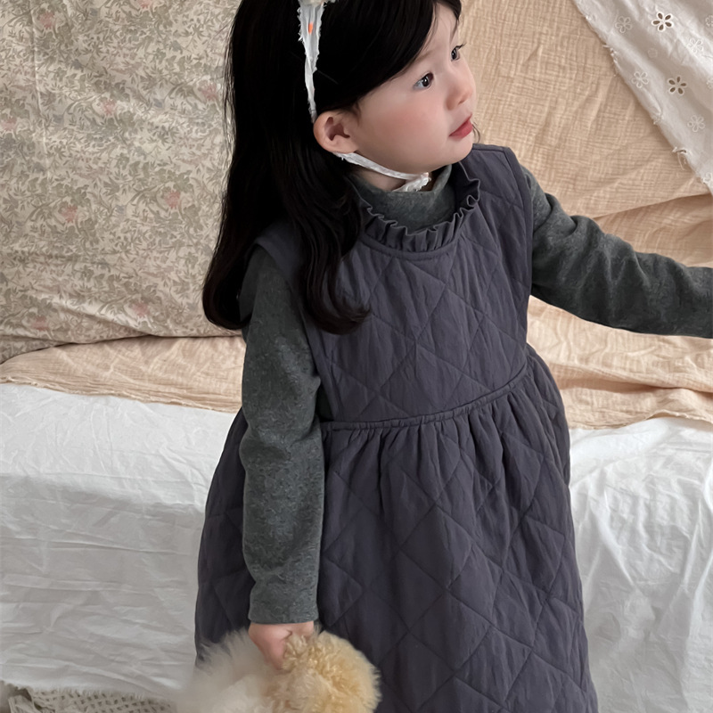 「2024」子供服★ワンピース★ノースリーブ★韓国風子供服★80cm〜130cm