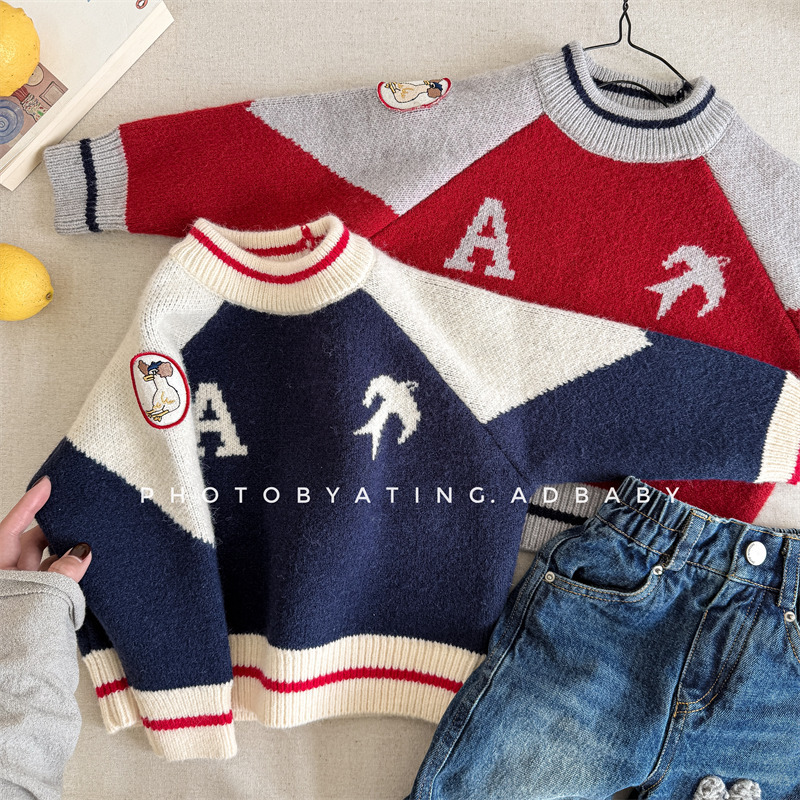 2024冬新入荷S★子供服　セーター★80cm〜130cm 2色