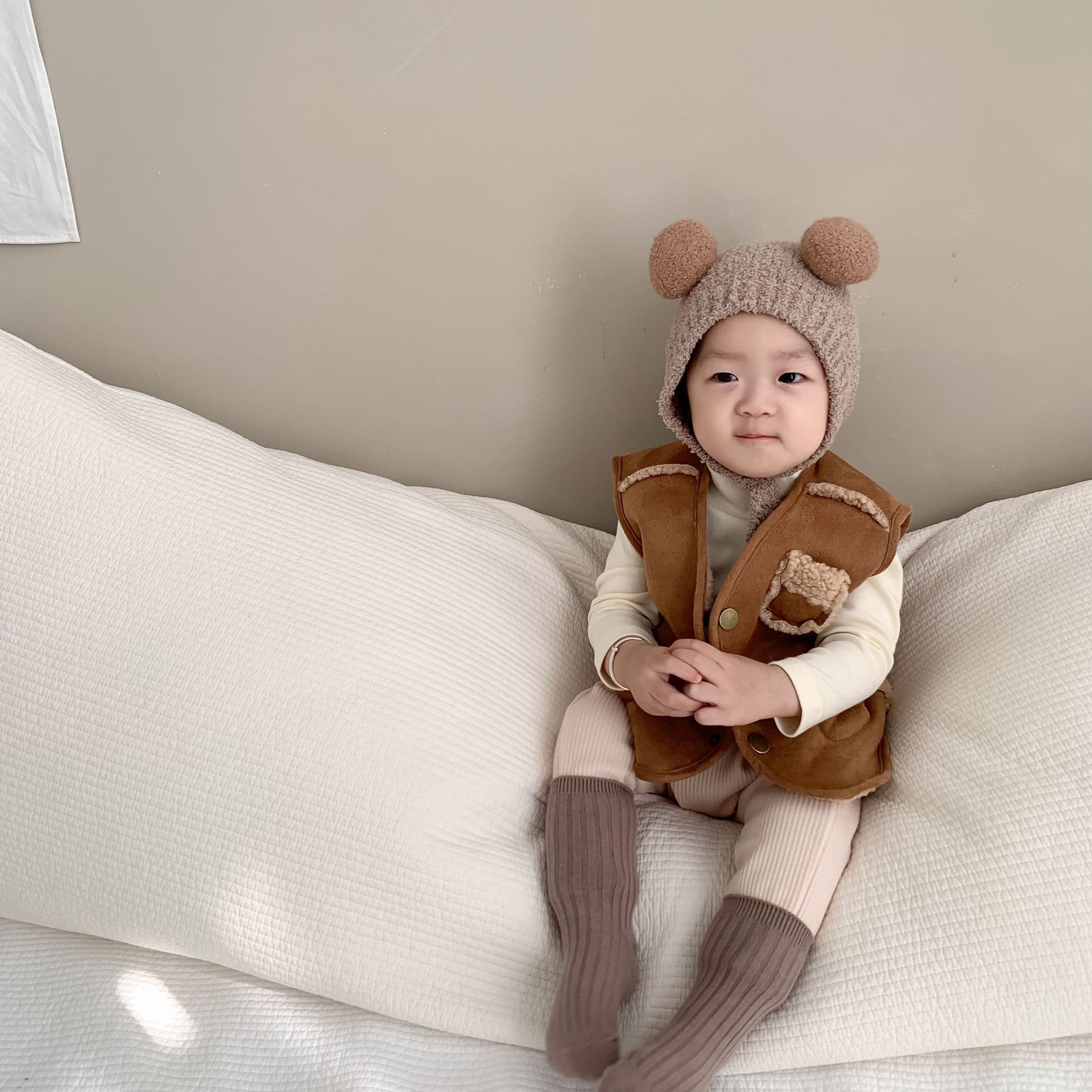 2024冬新品★子供服 　ベストコート★73CM〜100cm