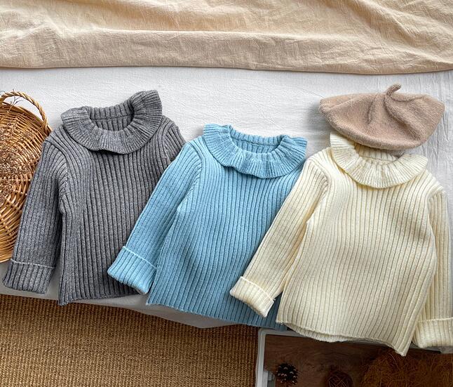 「2024」子供服★トップス★ニット★セーター★韓国風子供服★3色66cm〜100cm